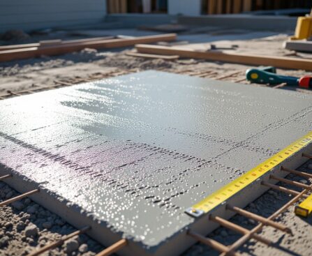 20x20 slab of concrete