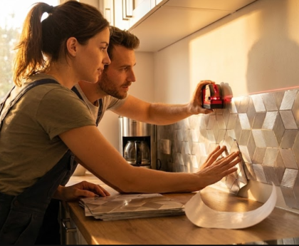 How to Install a Peel-and-Stick Backsplash