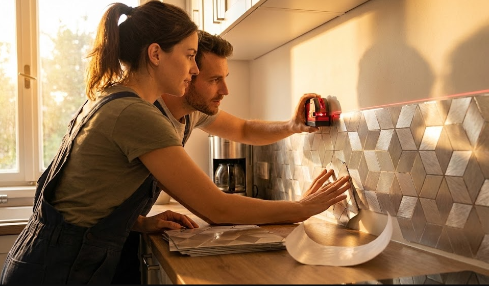 How to Install a Peel-and-Stick Backsplash