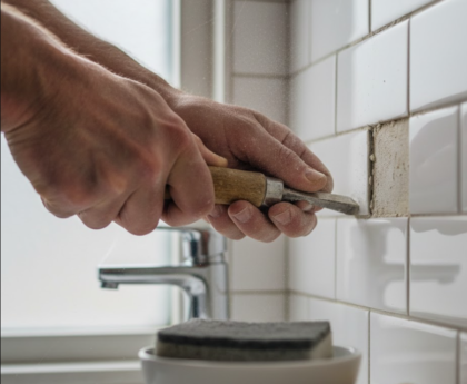 How to Regrout Bathroom Tile