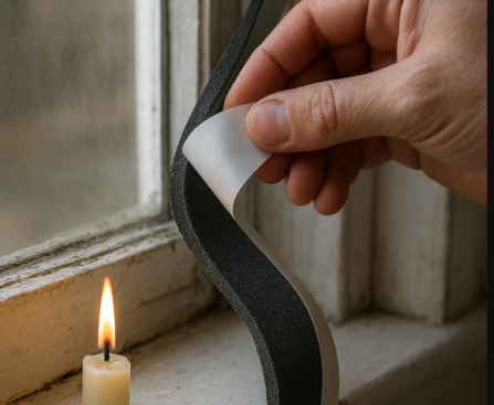 stop drafts by sealing windows and doors effectively