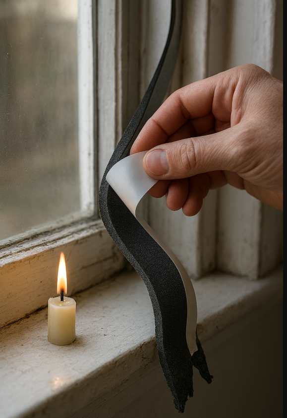 stop drafts by sealing windows and doors effectively