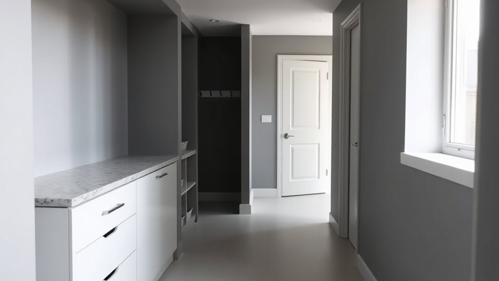 assess hallway storage solutions