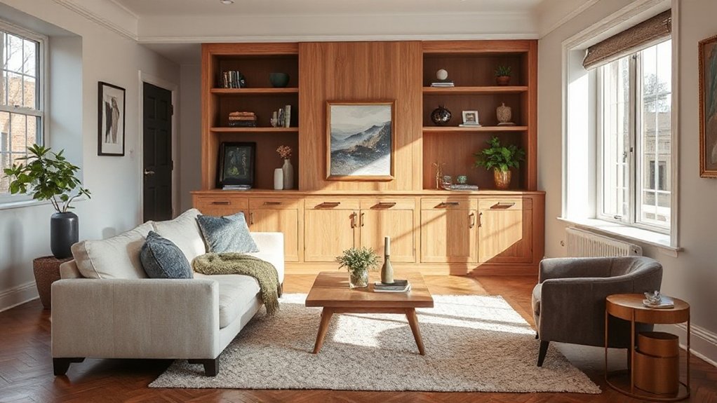 concealed storage for clutter