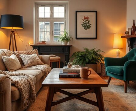 cozy townhouse living space