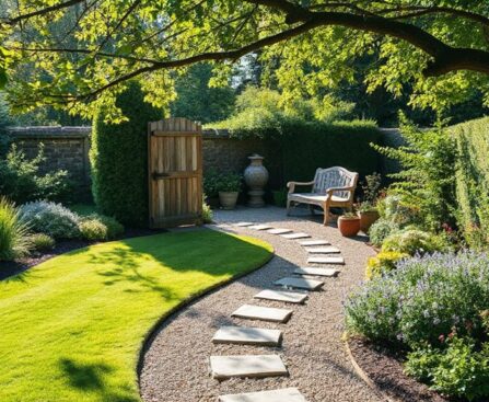 create a flourishing garden scene