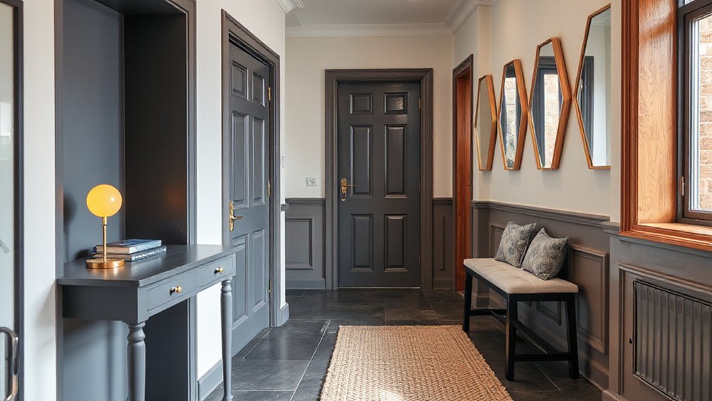 elegant terraced house entry