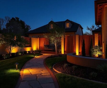 enhancing curb appeal with lighting