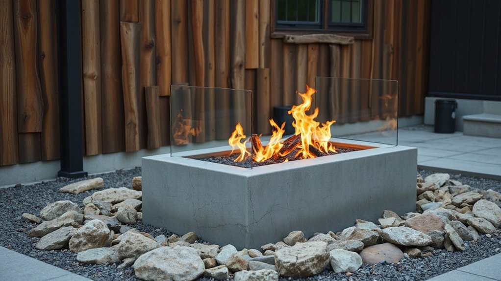 harmonious outdoor fire design