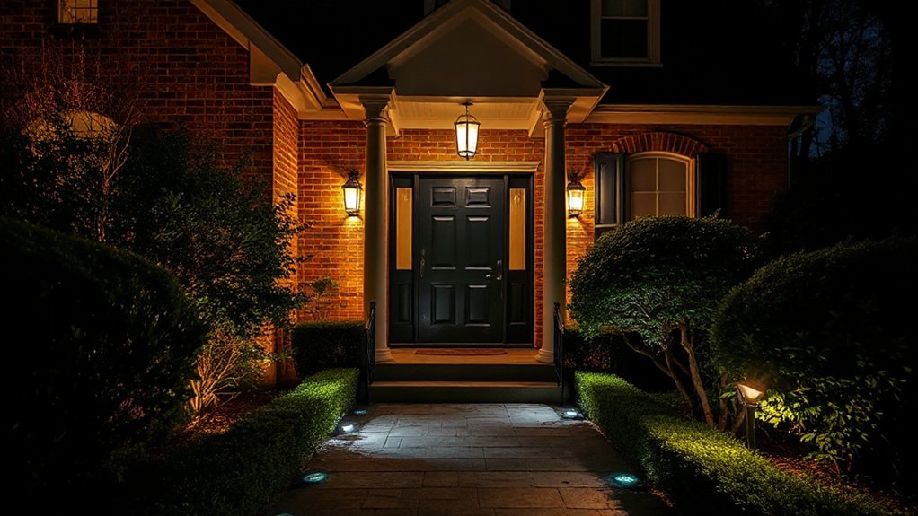 illuminated inviting outdoor spaces