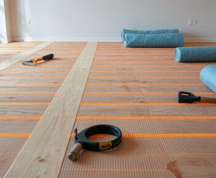 installing underfloor heating system