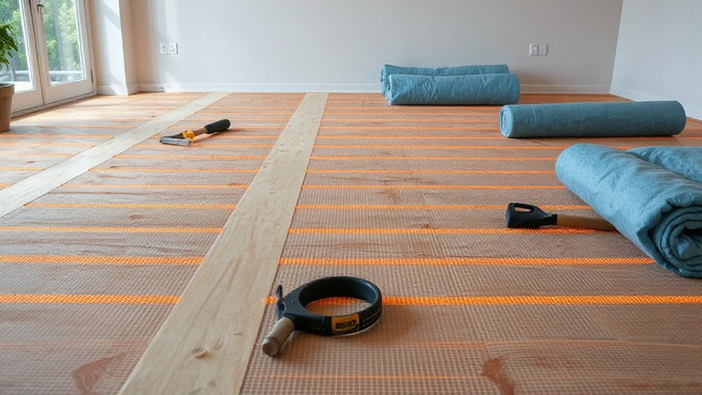 installing underfloor heating system