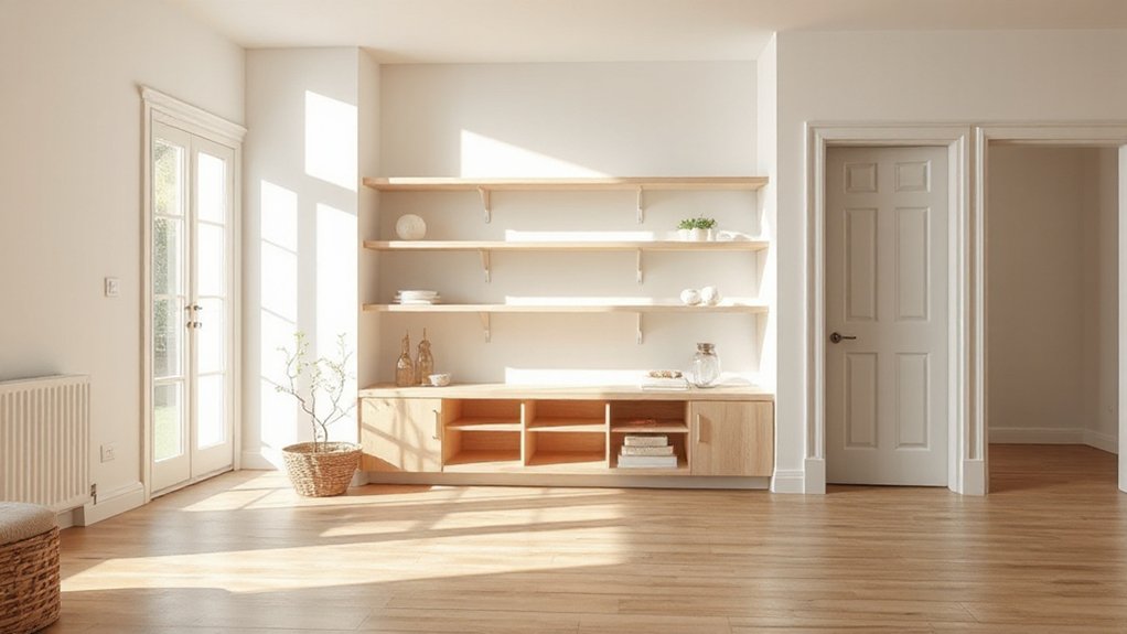 maximize daylight with shelves