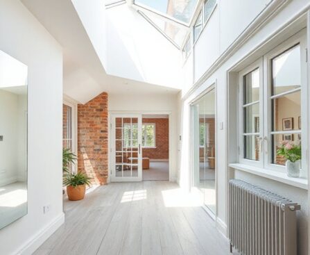 maximize light in narrow homes