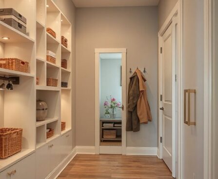 maximize slim hallway storage