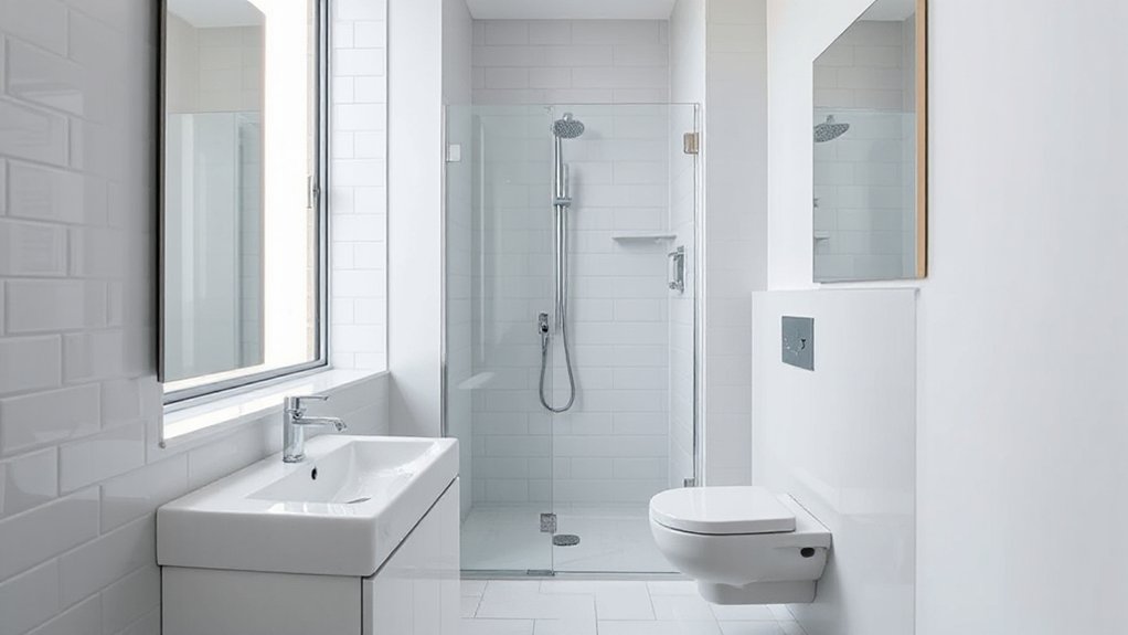 maximize small bathroom space