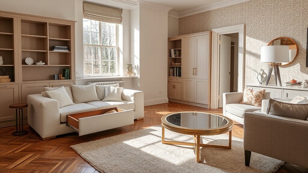 maximize space with hidden storage