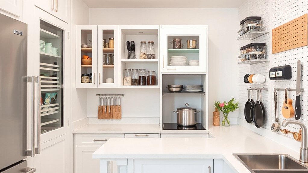 maximize vertical kitchen organization