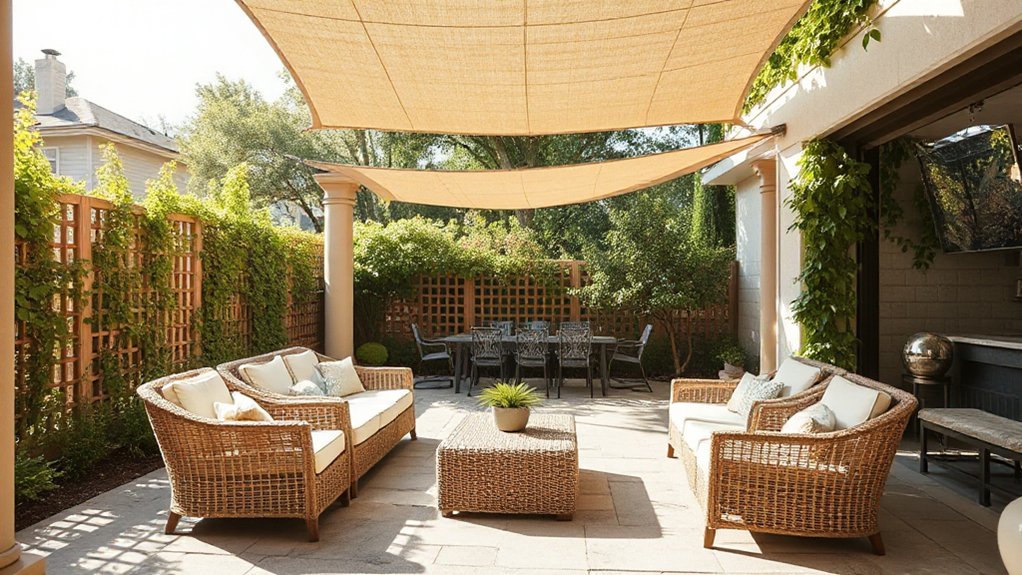 open airy shaded privacy