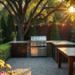 optimal bbq garden location