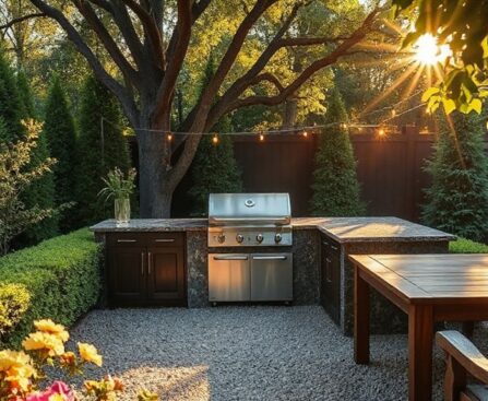 optimal bbq garden location