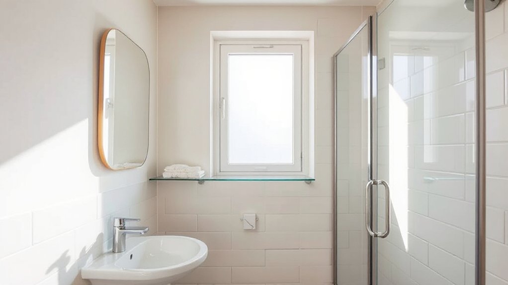 optimize small bathroom space