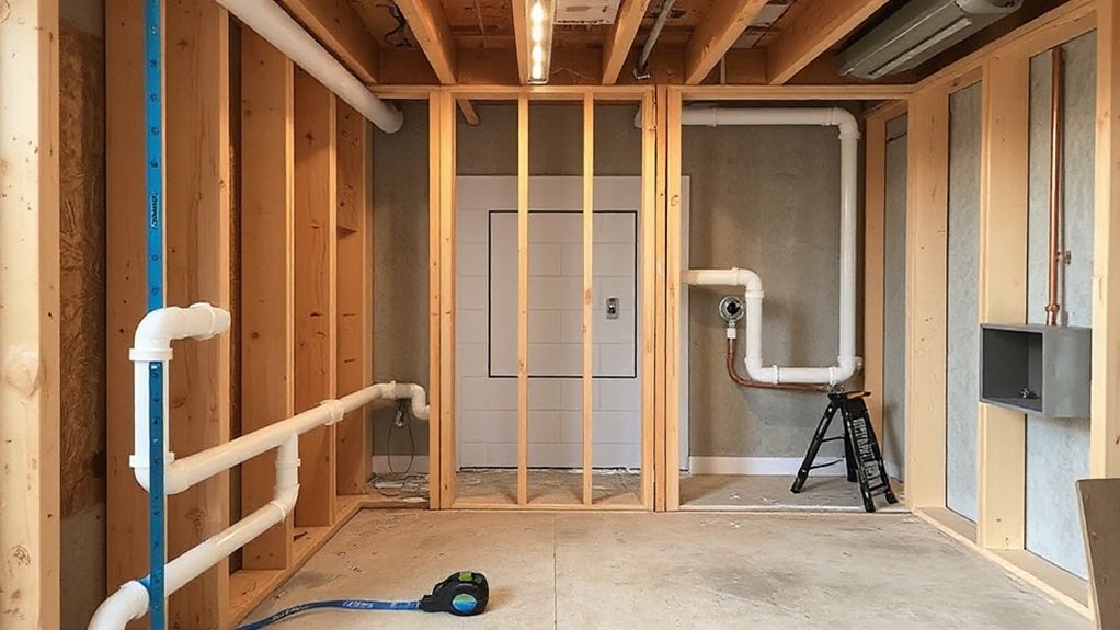 plumbing layout and coordination