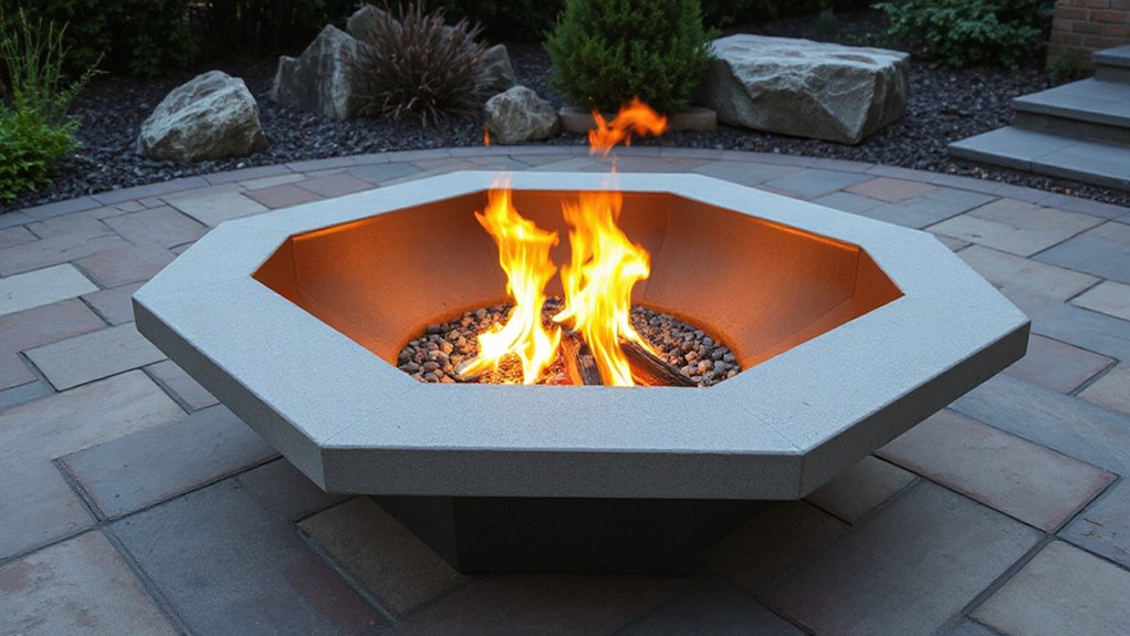 safe durable outdoor firepit materials