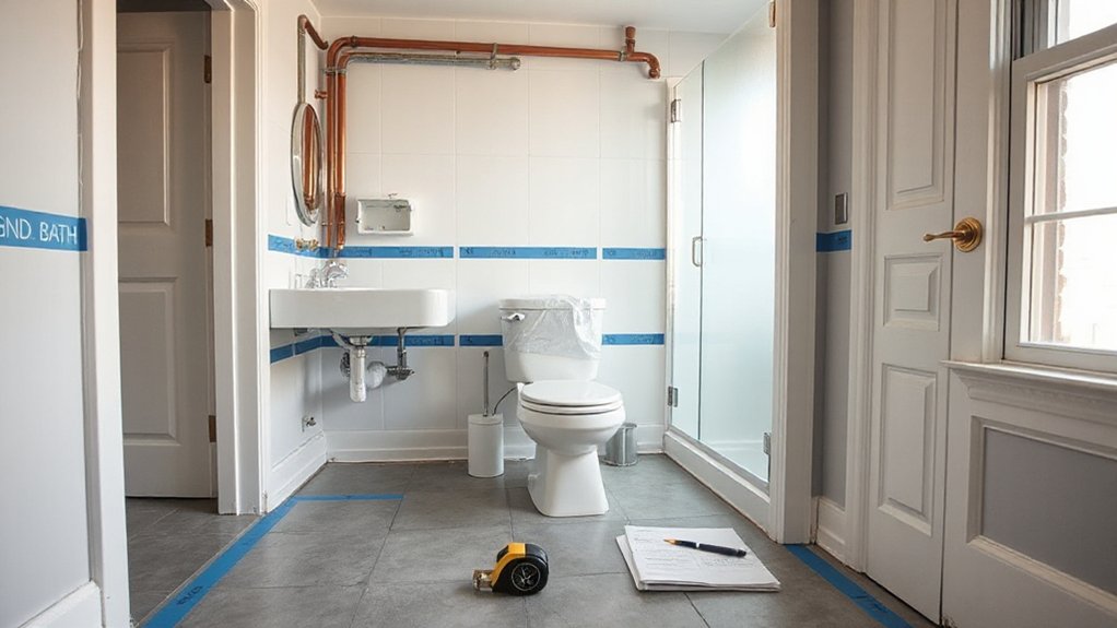 second bathroom project planning