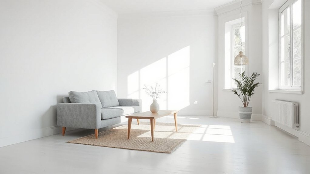 simplistic modern aesthetic space