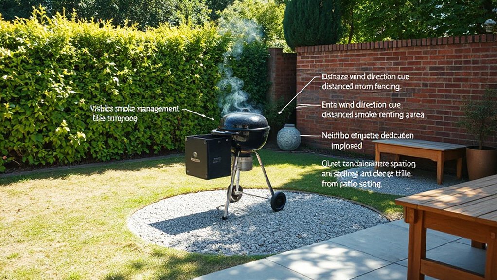 smoke direction and neighbor considerations