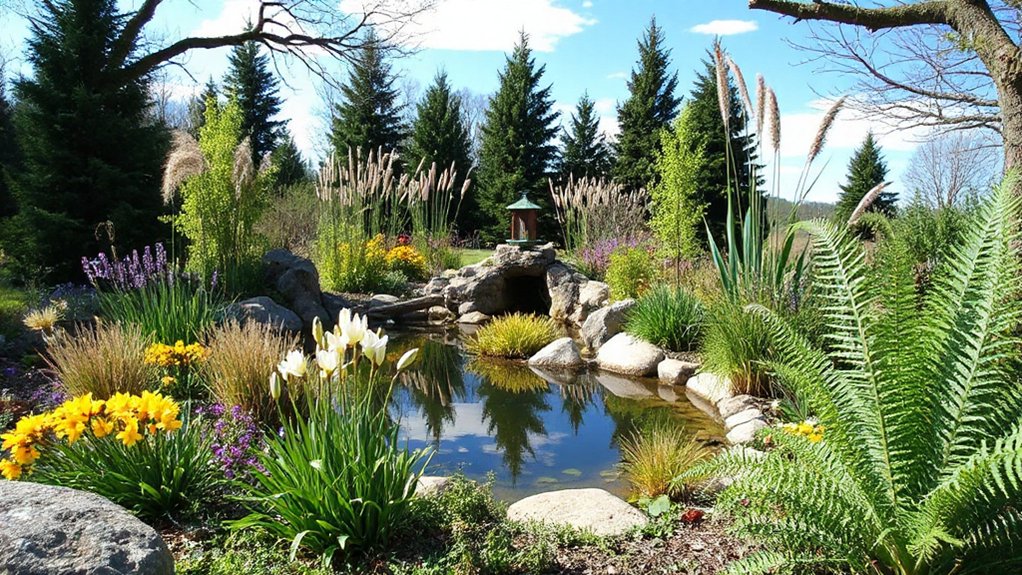 wildlife habitat with native plants