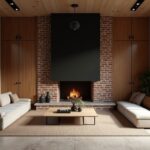 contemporary inglenook integration