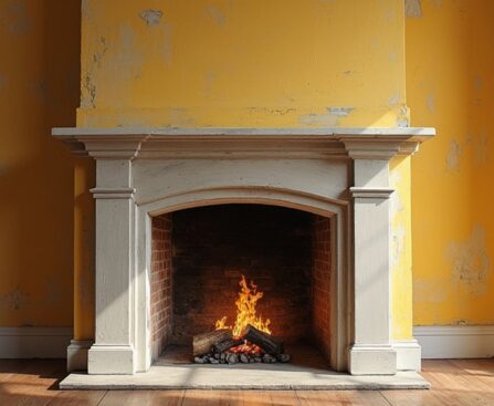 decorate with fireplace paint