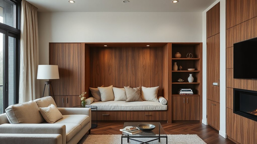 integrated flush modular storage