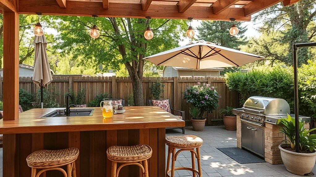 outdoor seating and shading