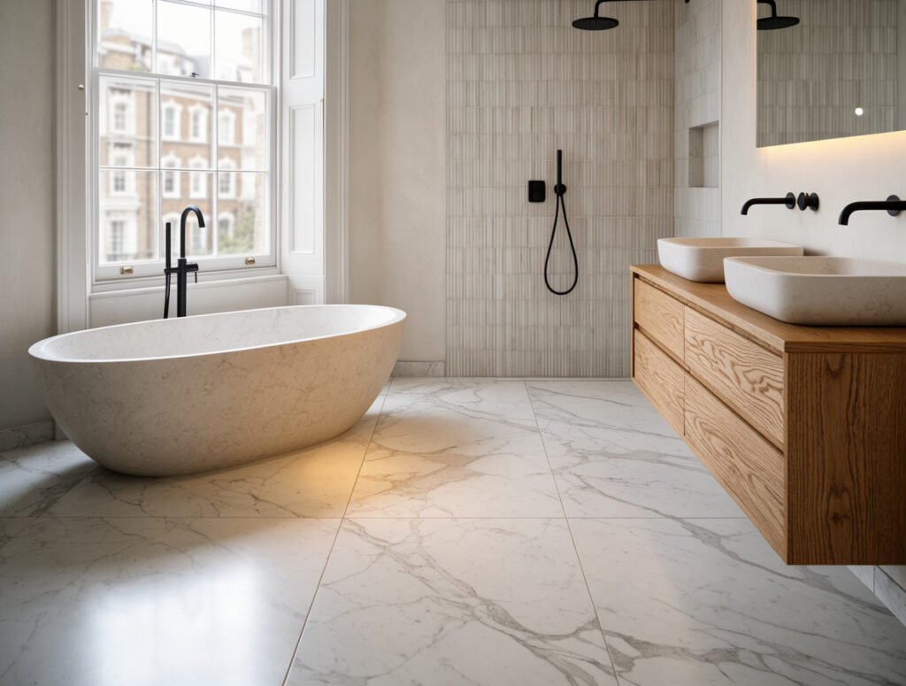 Bathroom underfloor heating