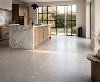 Kitchen with UFH in place