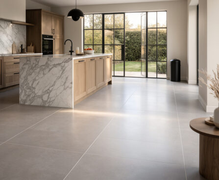 Kitchen with UFH in place