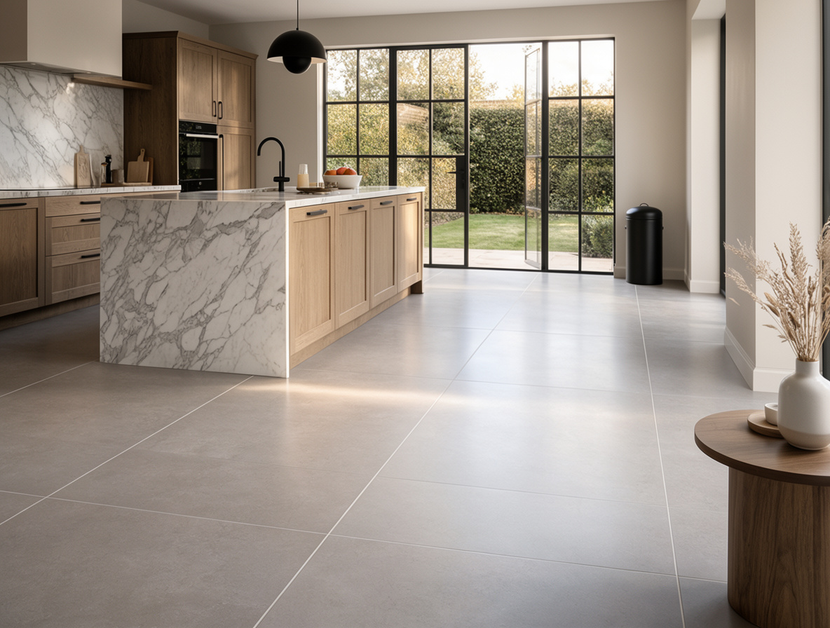 Kitchen with UFH in place